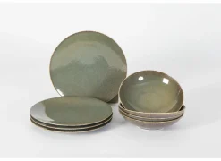 Diep bord Cirro  Ø26cm - porselein - groen