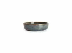 Diep bord Pila Ø16cm - porselein - groen & blauw