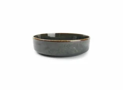 Diep bord Pila Ø19cm - porselein - groen & blauw