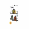 Doucherek Cubiko 12,7x30,5x52,1cm - metaal - zwart
