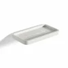 Doucherek 22x11x2cm - aluminium - wit
