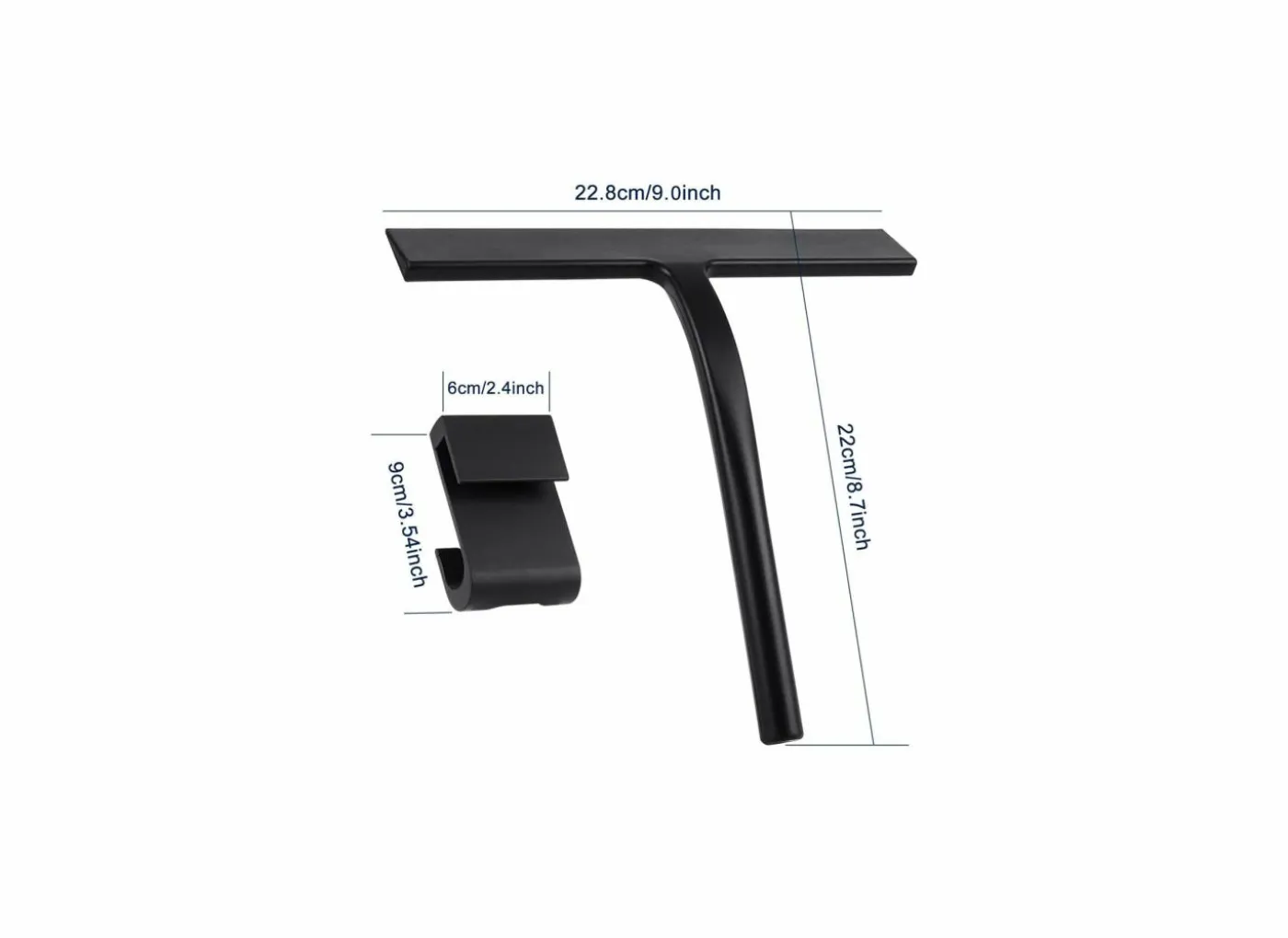 Douchewissers Foam mat zwart