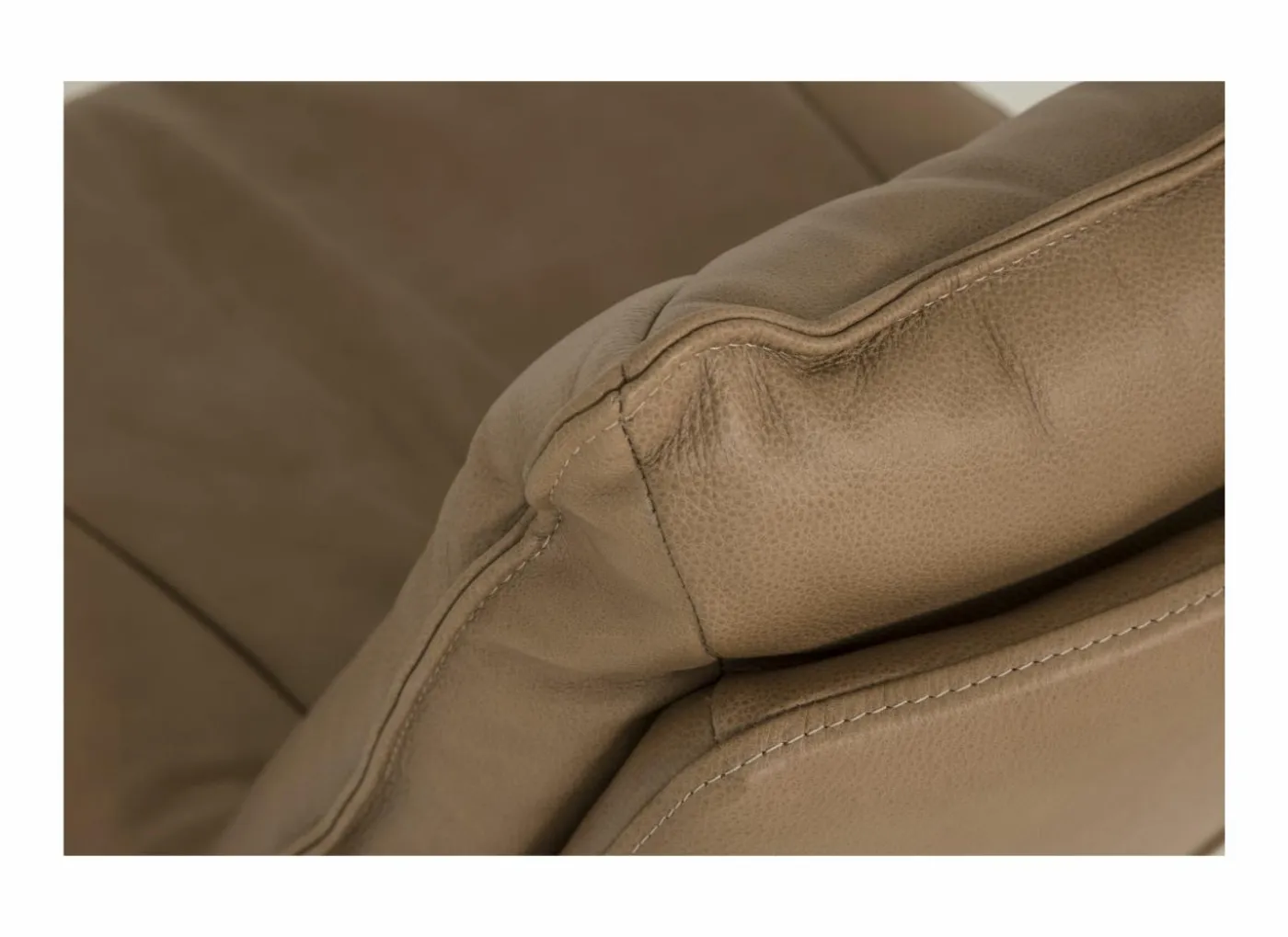 Draaifauteuil A8036 75x90x87cm - leder - cognac