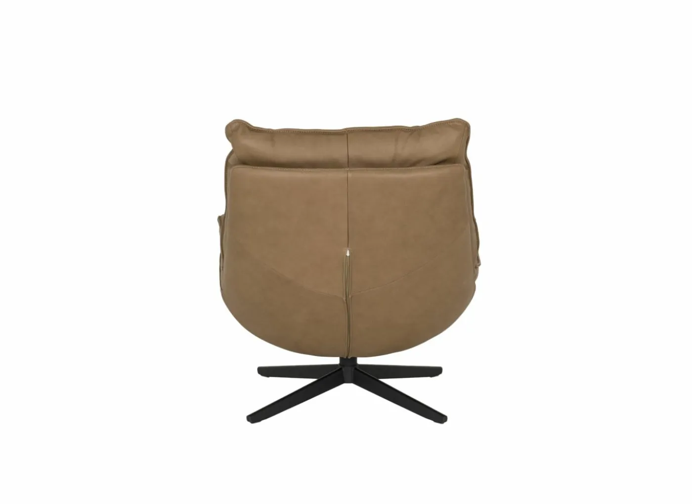 Draaifauteuil A8036 75x90x87cm - leder - cognac
