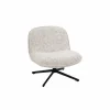 Draaifauteuil Area polyestervezel - beige - 76x70x80cm