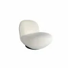 Draaifauteuil Criollo 91x95x71cm - bouclé - wit