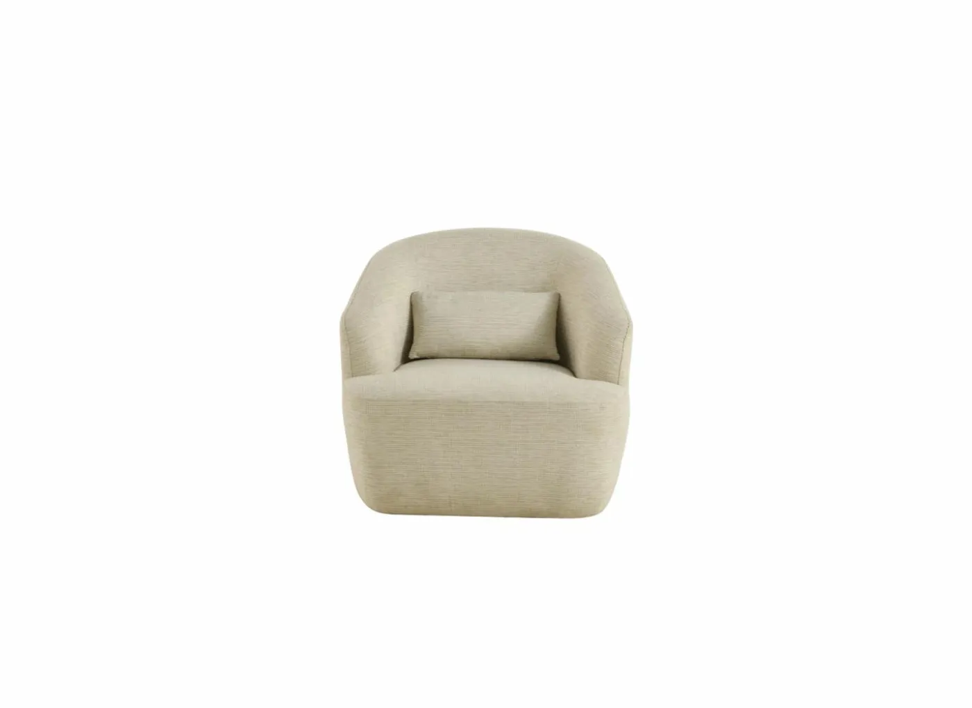 Draaifauteuil Dora 80x86x76cm linnen - beige
