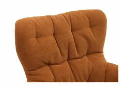 Draaifauteuil Hopi 80x83x88cm - stof - oranje