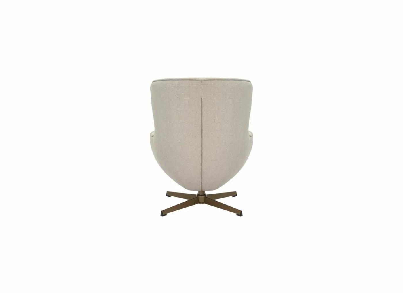 Draaifauteuil Moana 76x87,5x90cm - polyestervezel - beige