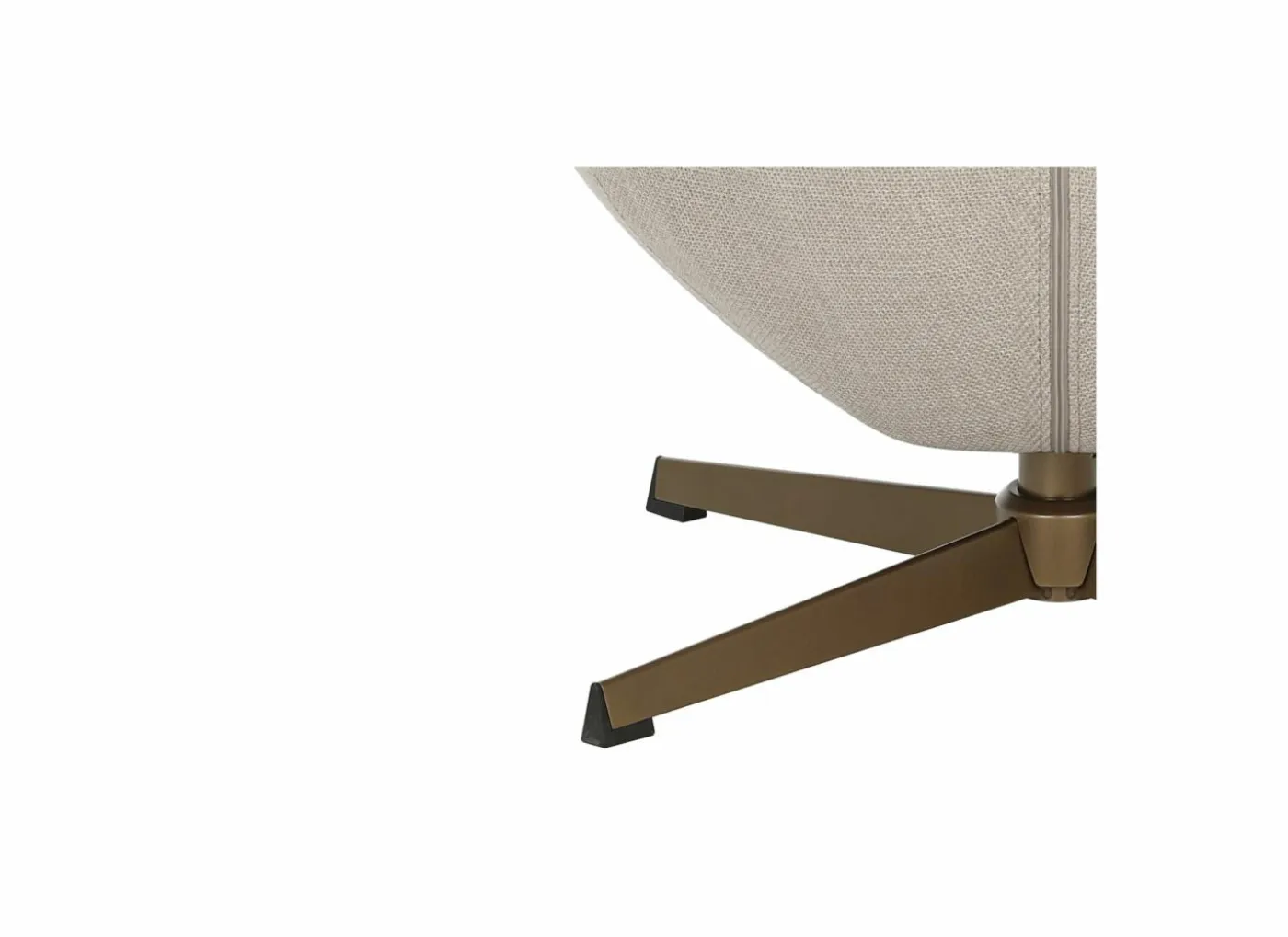 Draaifauteuil Moana 76x87,5x90cm - polyestervezel - beige