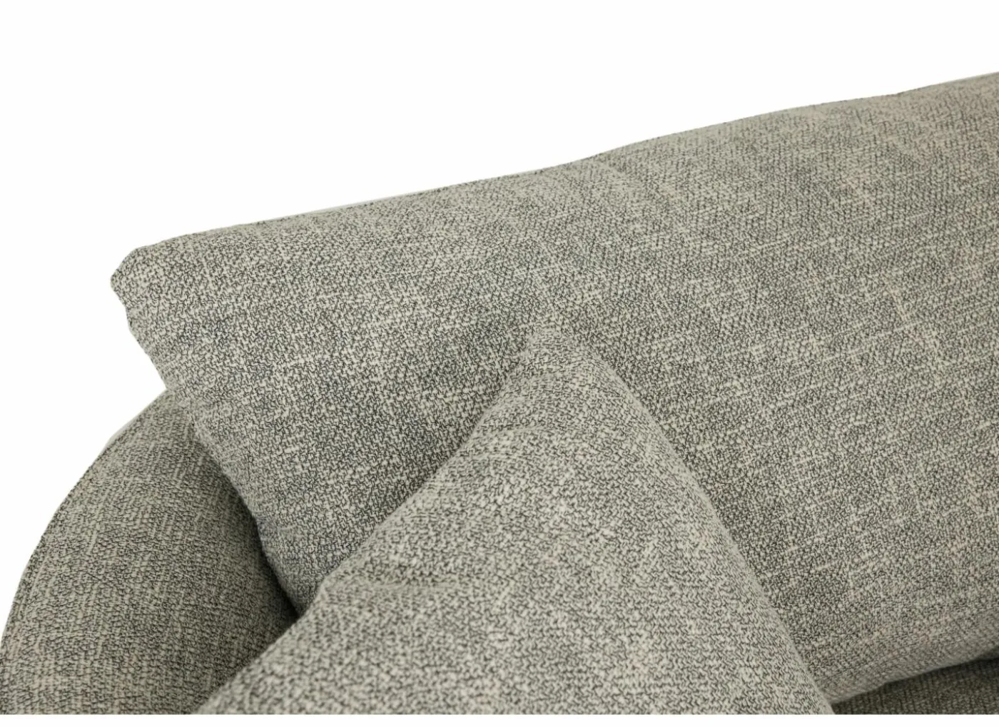 Draaifauteuil Nest 128x120x69cm - stof - beige/grijs
