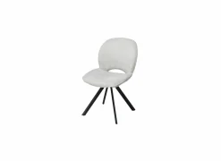 Draaistoel Adrian 60x58x86cm - polyester - wit