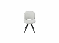 Draaistoel Adrian 60x58x86cm - polyester - wit