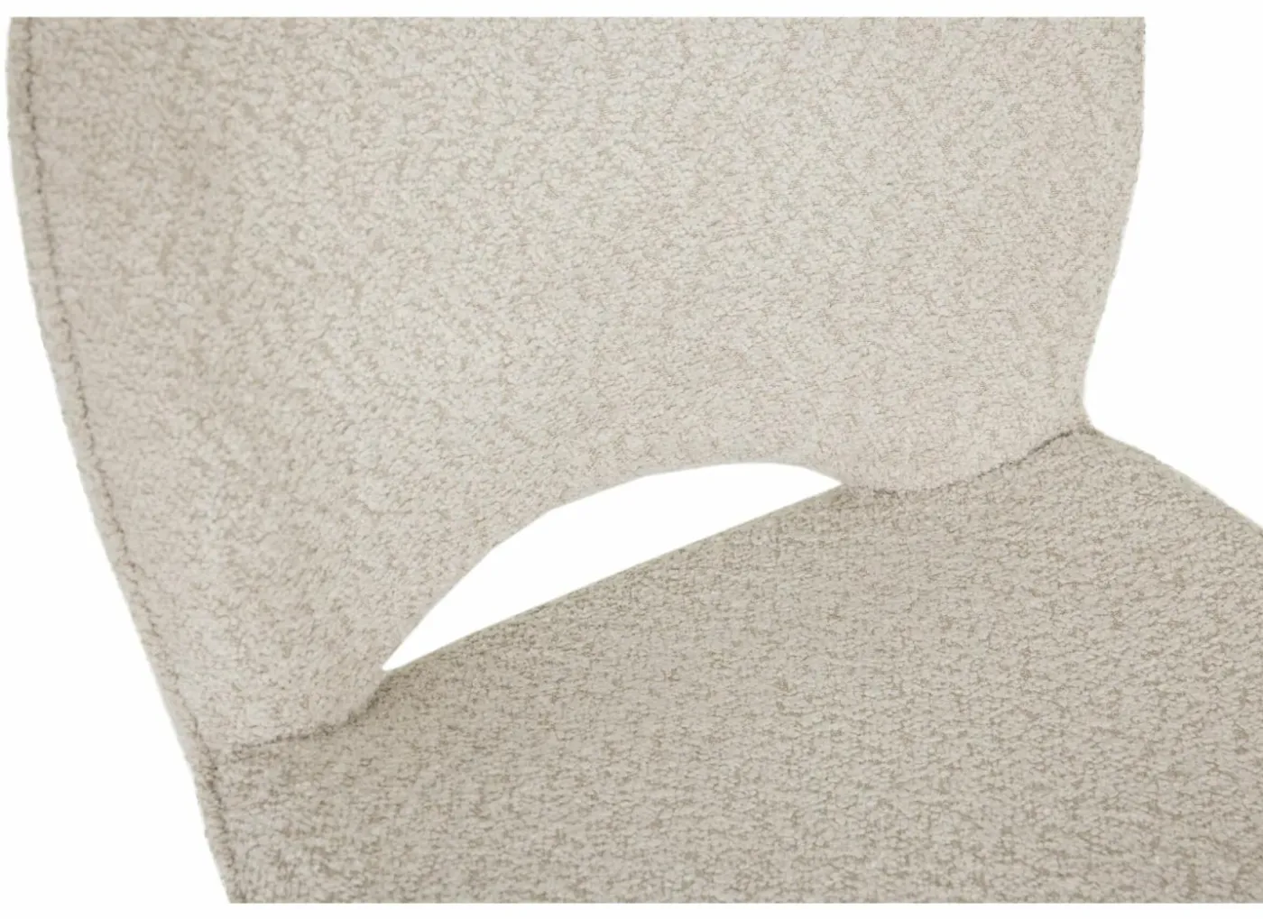Draaistoel Adrian 60x58x86cm - polyester - wit