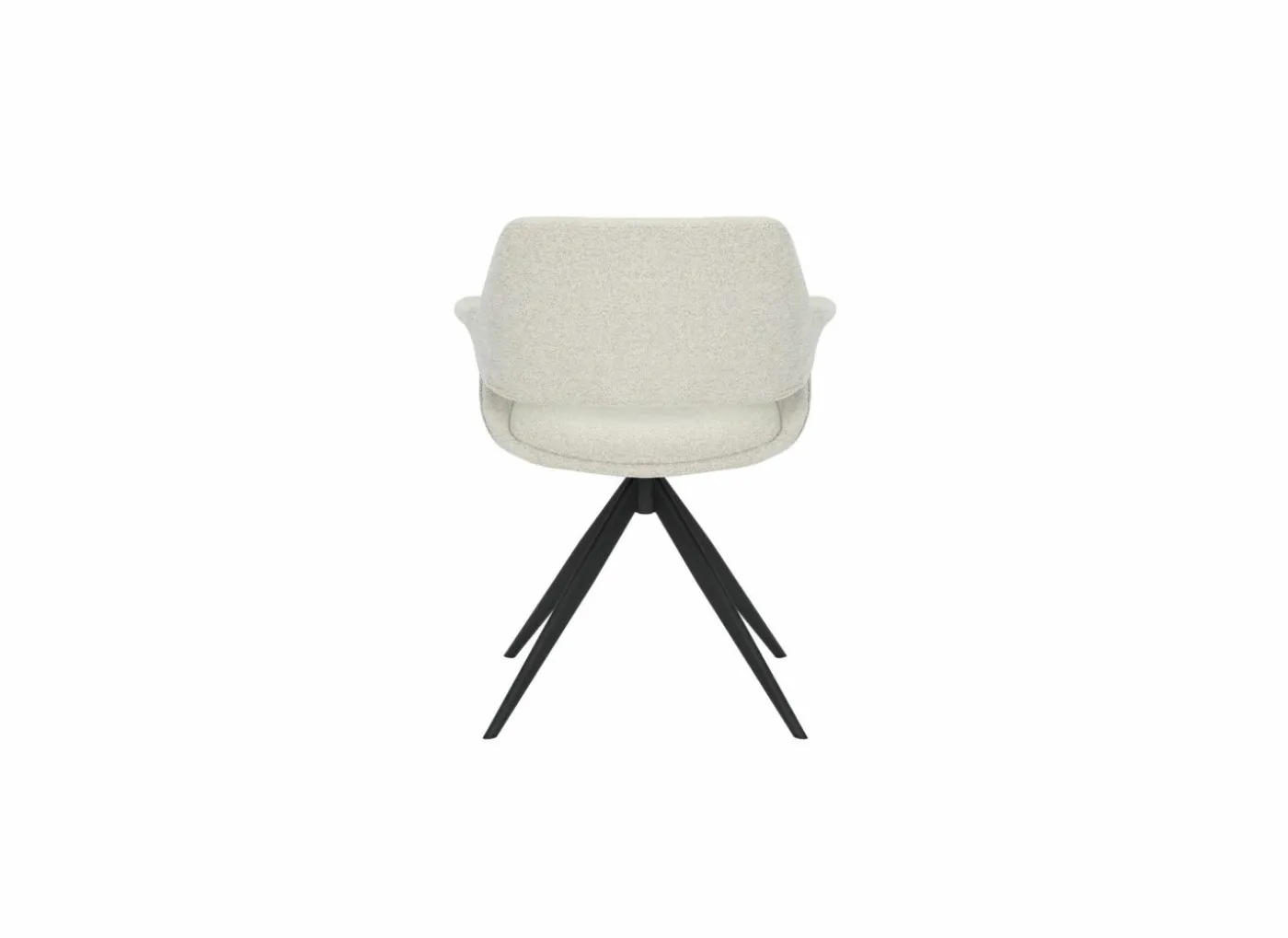 Draaistoel Commander 58x58x77,5cm - stof - cream