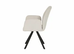 Draaistoel Hanna 68,5x62x90cm - stof - beige