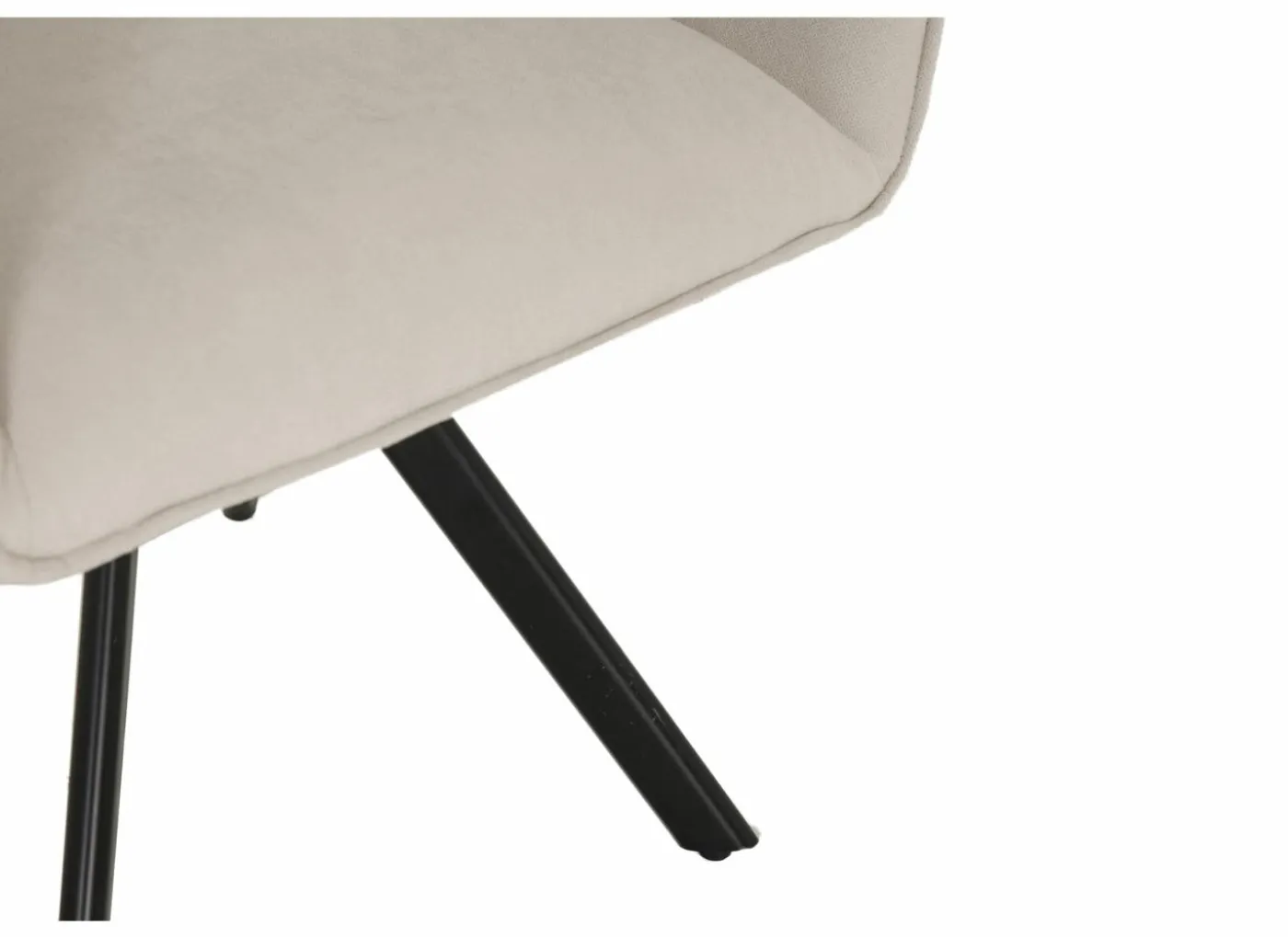 Draaistoel Hanna 68,5x62x90cm - stof - beige