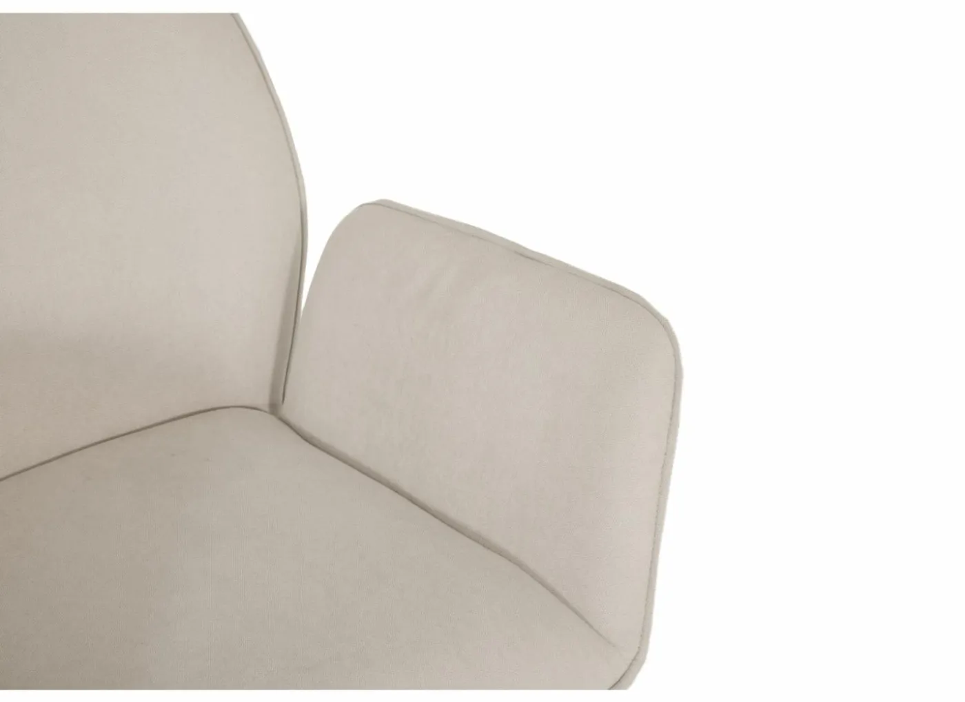 Draaistoel Hanna 68,5x62x90cm - stof - beige