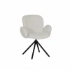 Draaistoel Josea 66x55x88cm - polyestervezel - beige