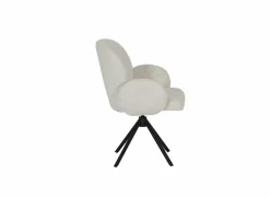 Draaistoel Josea 66x55x88cm - polyestervezel - beige