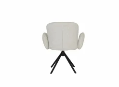 Draaistoel Josea 66x55x88cm - polyestervezel - beige