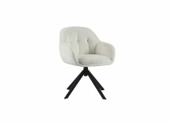 Draaistoel Mayday 60x61,5x80cm - polyestervezel - wit