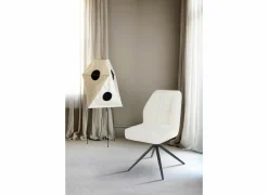 Draaistoel Pareto 48x63x83,5cm - stof - beige