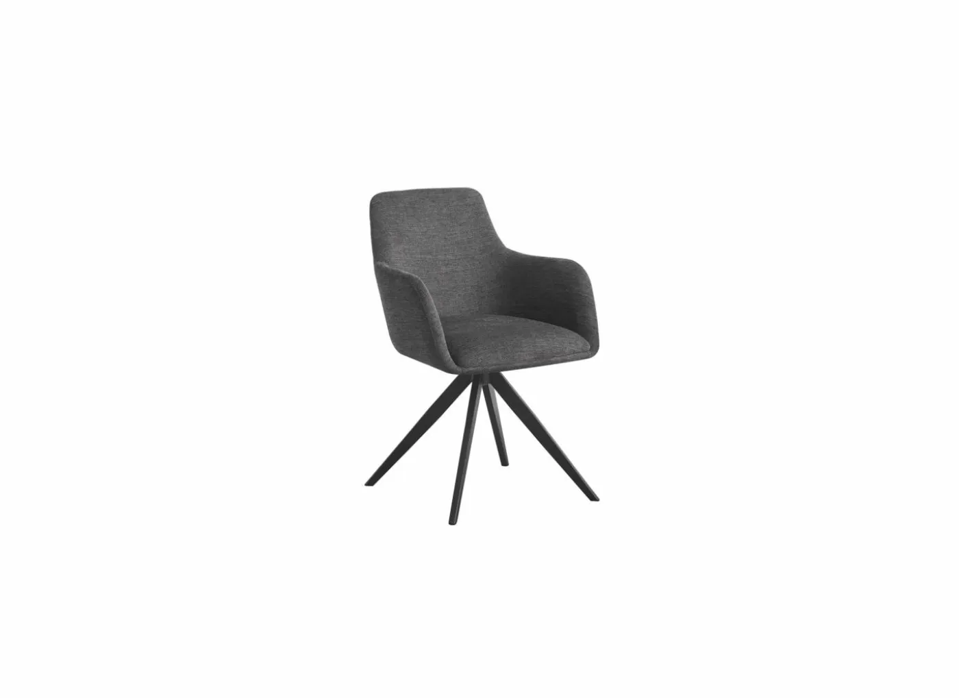 Draaistoel Sirius 57x60x83cm - stof - antraciet