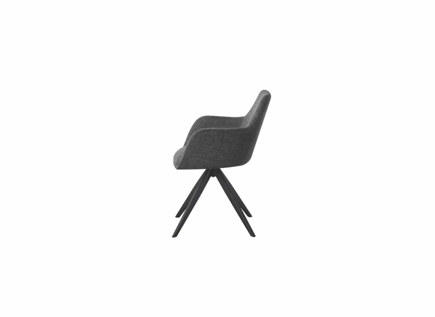 Draaistoel Sirius 57x60x83cm - stof - antraciet
