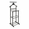 Dressboy 47x35,5x103cm - hout/metaal - zwart