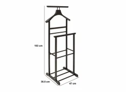Dressboy 47x35,5x103cm - hout/metaal - zwart