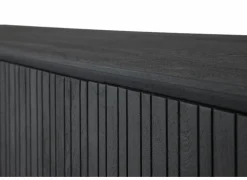 Dressoir Aquilano 225cm - acacia massief - zwart