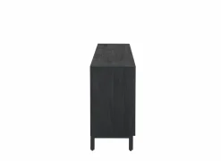 Dressoir Aquilano 225cm - acacia massief - zwart