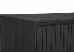 Dressoir Aquilano 225cm - acacia massief - zwart