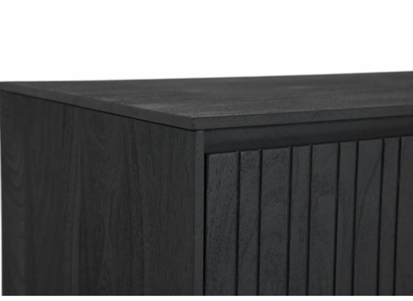 Dressoir Aquilano 225cm - acacia massief - zwart