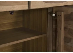Dressoir Carbone 225cm - sheesham massief & decor - naturel