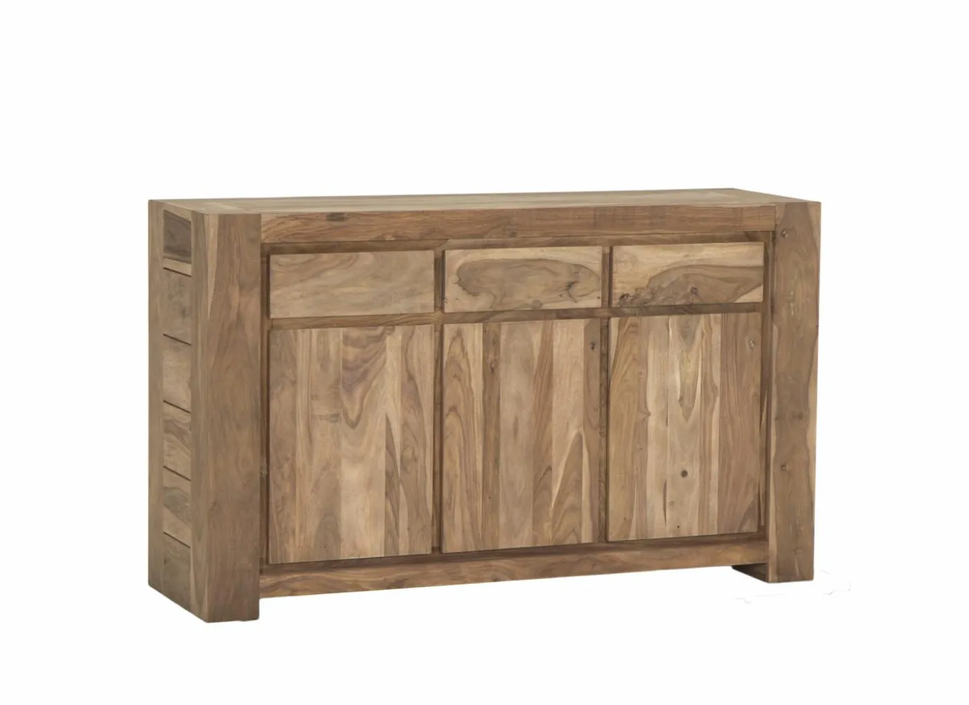 Dressoir Carbone 150cm - sheesham massief & decor - naturel