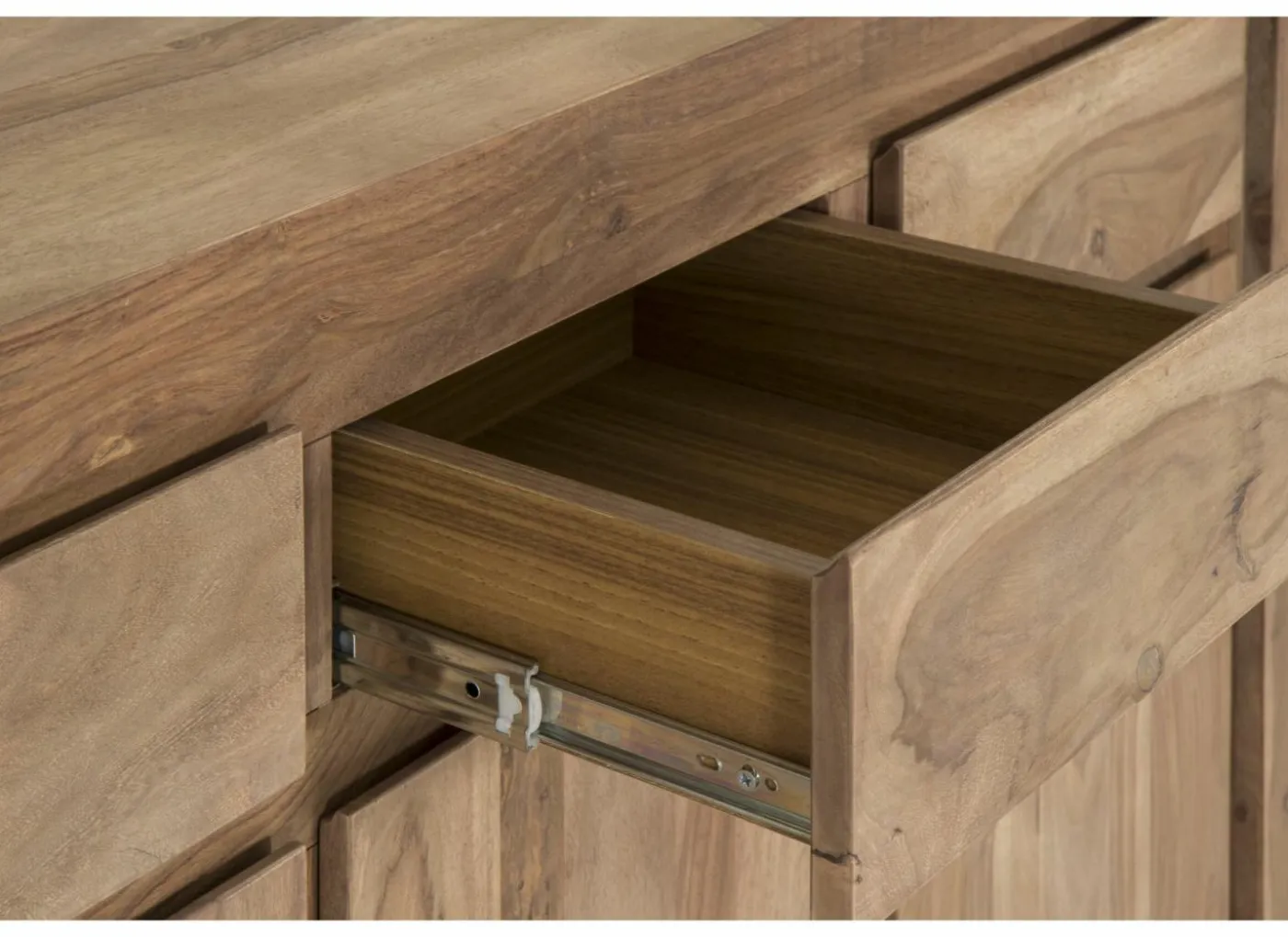 Dressoir Carbone 150cm - sheesham massief & decor - naturel
