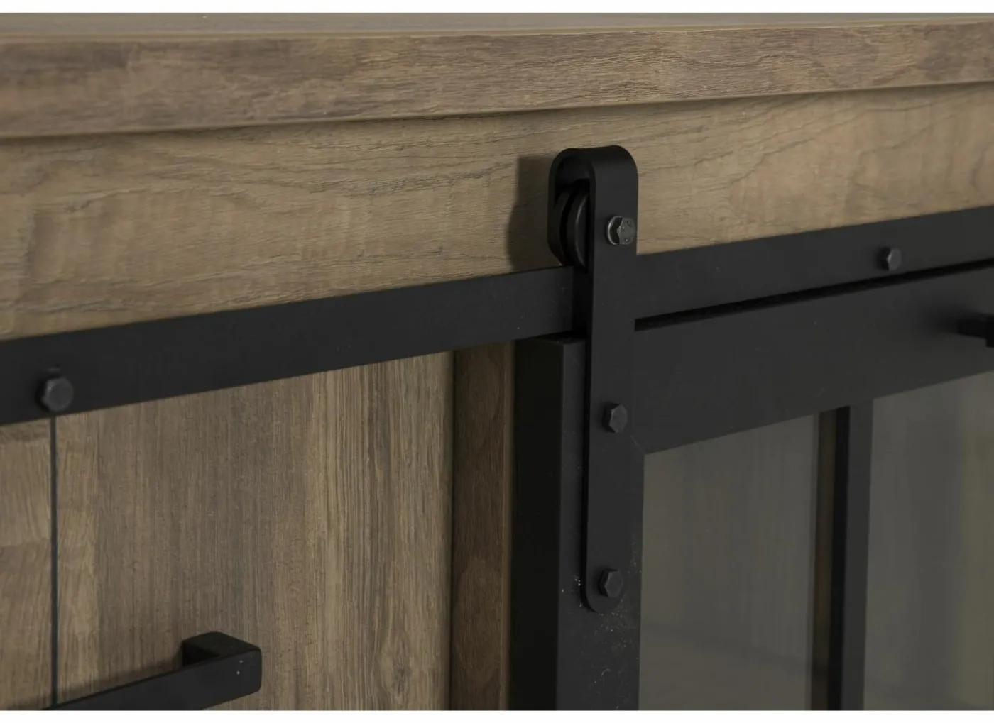 Dressoir 238cm - decor - old teak & matt black