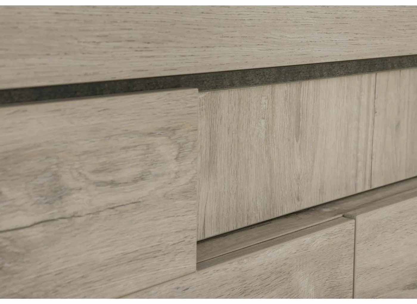 Dressoir Etna 250cm - decor - millenium eik & lichtgrijs