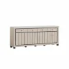 Dressoir Eureka 225cm - decor - natural oak & black