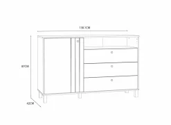 Dressoir Killarney 138cm - decor - mauvela oak & sand
