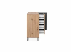 Dressoir Medan 118cm - melamine - artisanale eik