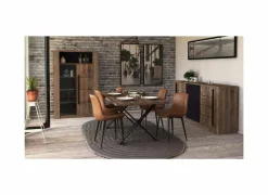Dressoir Monaco 206cm - decor - saloon eik & zwart