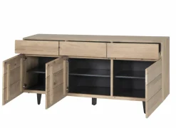 Dressoir Palacio 180cm - eik massief & decor- naturel