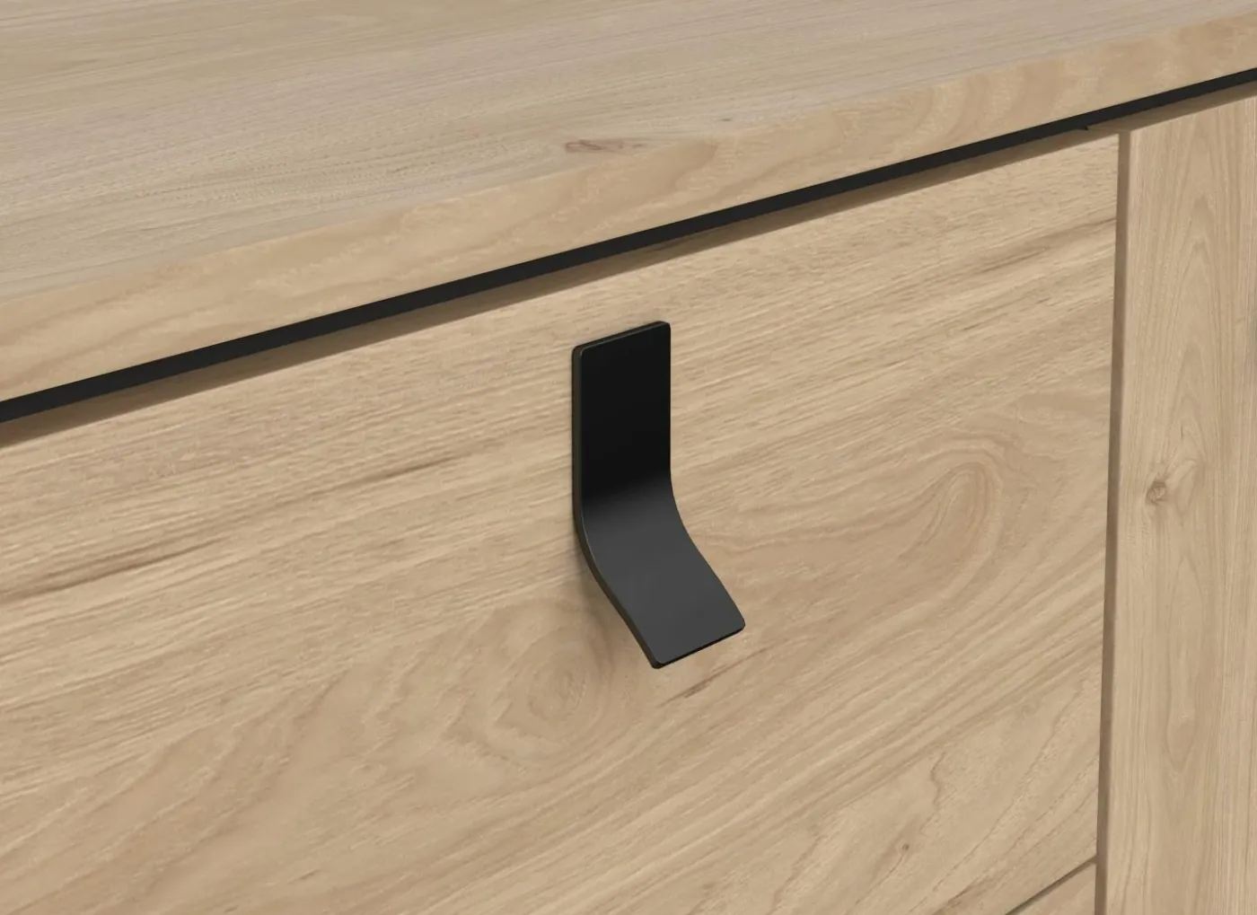 Dressoir Ry 151cm - decor - bruin & zwart