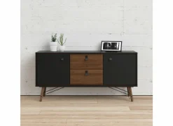 Dressoir Ry 151cm - decor - matzwart & okkernoot