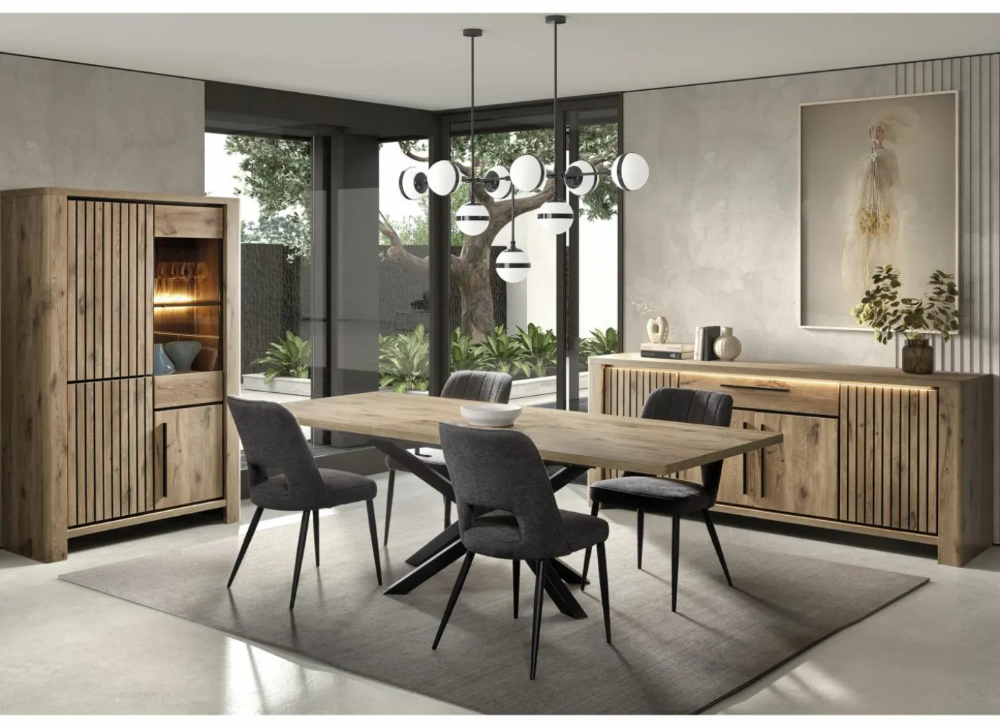 Dressoir Santos 220cm - decor - canyon oak