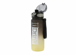 Drinkfles Tritan 75cl - kunststof - zwart & geel