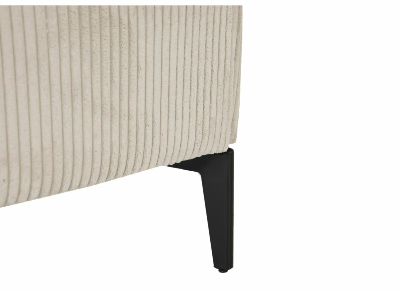 Fauteuil Capri 67x71x73cm - ribfluweel - ivoor